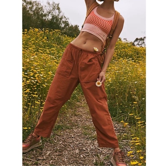 Free People Fly By Night Parachute Baggy Lightweight Pants Size Small Nwot - Picture 5 of 11